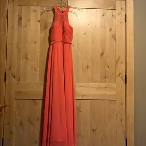 Peach colored prom dress - NEVER WORN